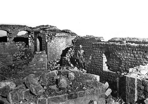 Ruinas de Saragarhi el 14 de septiembre