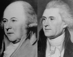 T. Jefferson y J. Adams