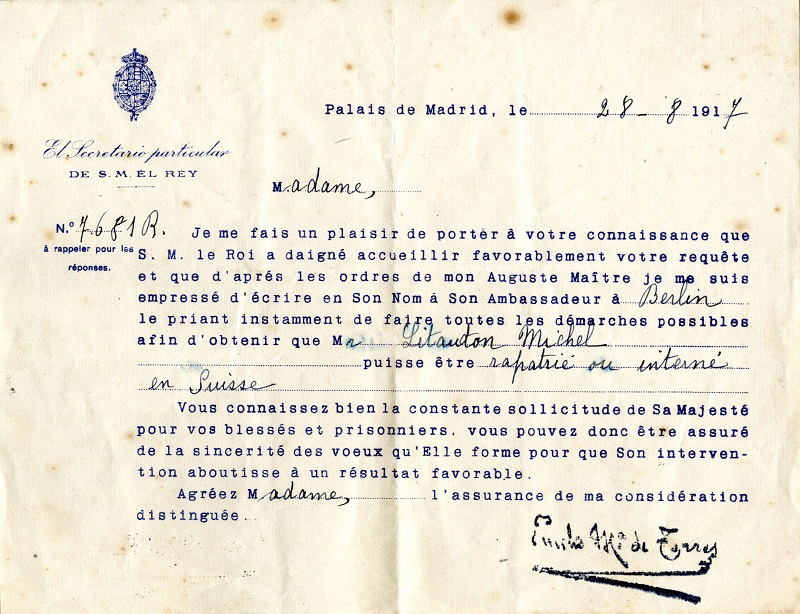 Carta Oficina cautivo