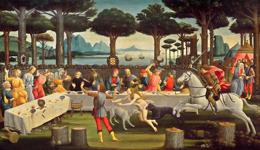 Tabla 3 Nastagio degli Onesti - Botticelli