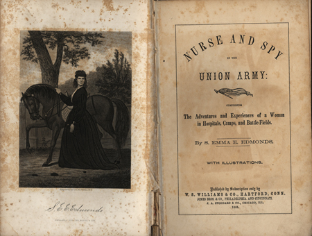 "Nurse and spy in the Union army" (1865)